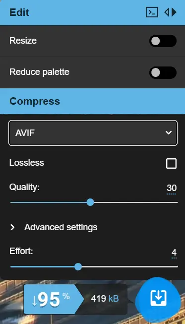 avif压缩率.webp